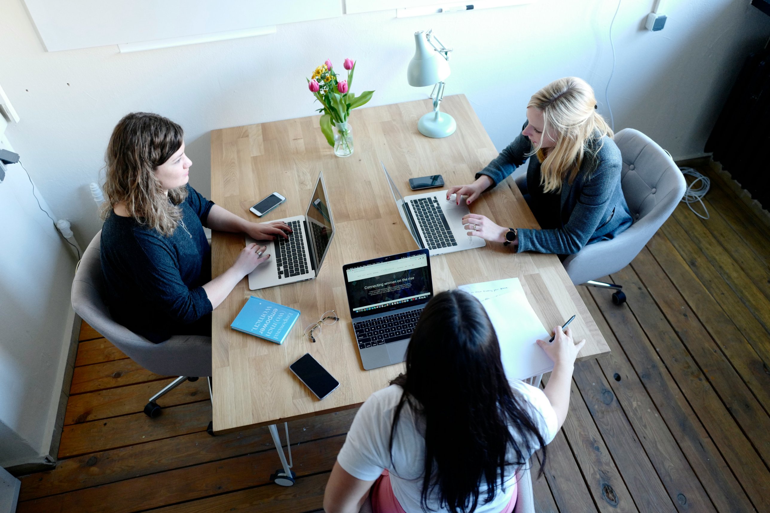 People working together in an office