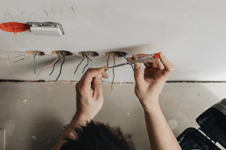 A person at work locally